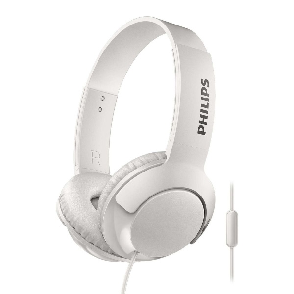 Casca Over Ear Cu Microfon Philips Bass+ Sistem Inchis Cablu 1.2M Jack 3.5MM Alb SHL3075WT/00 43501434